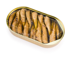 open can of sprats