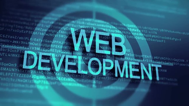 Targeted web development solutions as an animation concept. 4K UHD motion video.