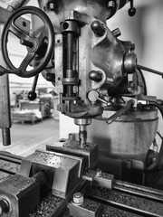 Old manual milling machine.