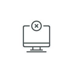 Computer Cancel Icon
