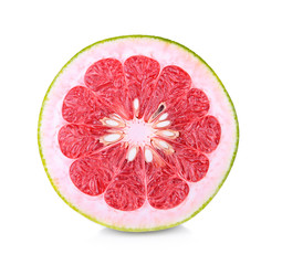 pomelo on white background