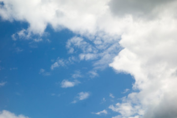 Blue sky and white cloud