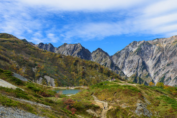 長野　北アルプス　不帰ノ嶮　秋