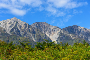 長野　北アルプス　白馬三山　秋