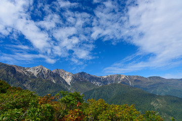 長野　北アルプス　白馬三山　秋