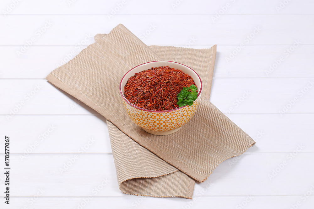 Wall mural bowl of red rice