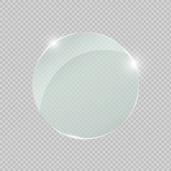 Glass Trophy Award. Vector illustration