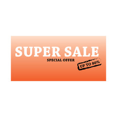 Super Sale Special Offer Logo Vector Template Design