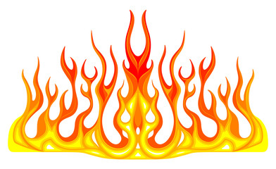 Vehicle Graphics, Stripe : Hot Rod Racing Flame, Graffiti car decal, Vinyl Ready on the hood of a car, Graphic design vector illustration.