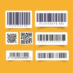 Barcode label set sticker