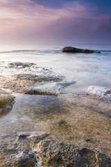 El amanecer de la costa