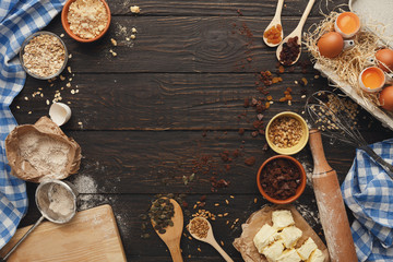 Baking classes or dough making background and mockup