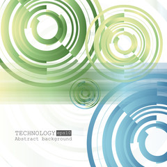 Abstract background with various technological elements. Vertical structure pattern technology backdrop. Vector