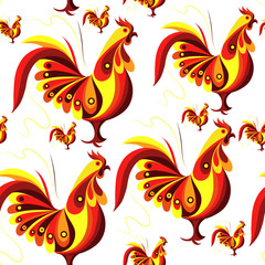 Seamless pattern with lace cock 40