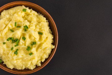 Mashed potatoes boiled puree