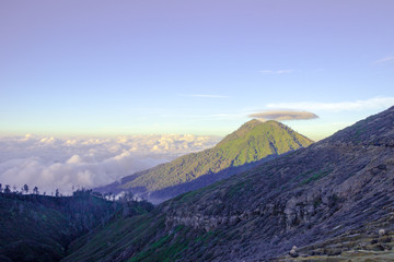 Fototapeta na wymiar On Top of the World - Mt. Ijen