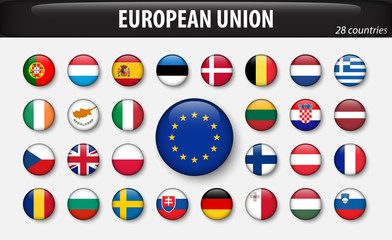 Flags of European Union and members