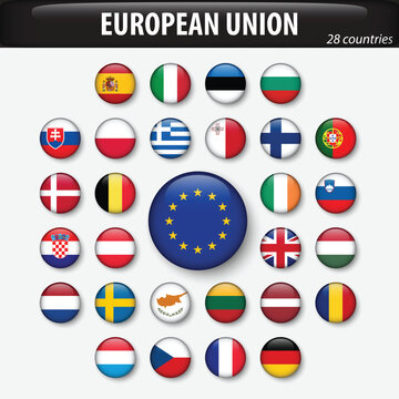 Flags of European Union and members