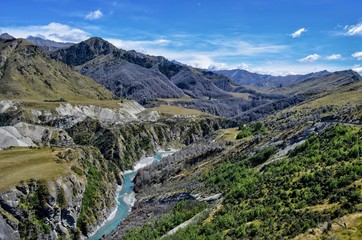Vallée rivière Nouvelle-Zélande 