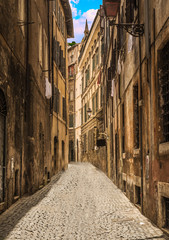 street in the city of Verona Italy