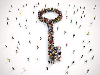 3D Rendering of people forms a key