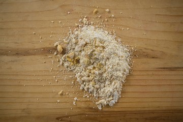 Close up of flour