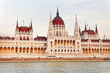 Obraz premium Hungarian Parliament Building, Budapest, Hungary