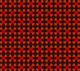 Fototapeta premium vector seamless geometric pattern of beautiful interacting squares in pink and beige