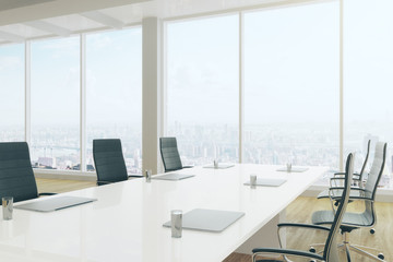 Modern boardroom interior