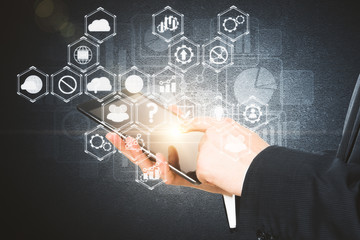 Future and media concept