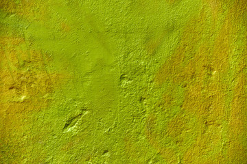 bright green stone wall