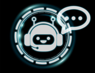 Chatbot illustration 3D rendering
