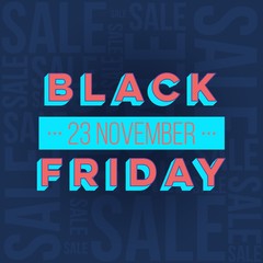 Naklejka na ściany i meble Abstract vector black friday sale layout background. For art template design, list, page, mockup brochure style, banner, idea, cover, booklet, print, flyer, book, blank, card, ad, sign, poster, badge.