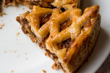 Homemade Organic Apple Pie Dessert