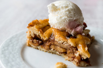 Apple Pie with Vanilla ice cream
