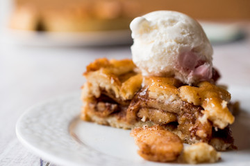 Apple Pie with Vanilla ice cream