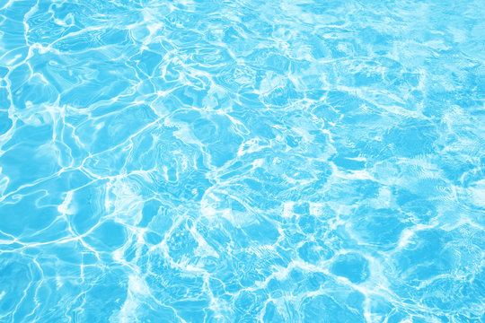 Azure clear waved water, natural background