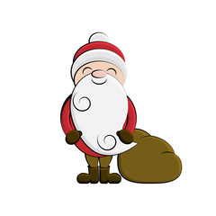 Clip art Santa cartoon, vector