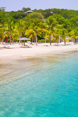 Antigua, Caribbean islands 2017. English Harbour view with Galeon beach