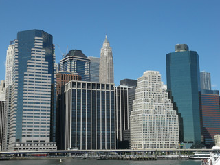 downtown Manhattan viewed from East River