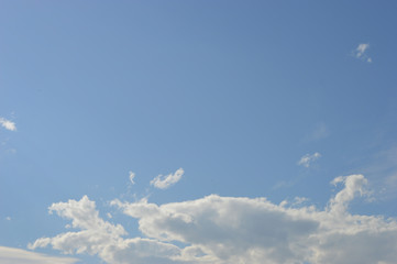 Clouds on blue cky