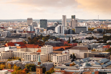 Obraz premium Landscape of the Berlin, evening foto