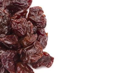 Dried Cherries on a White Backgroun