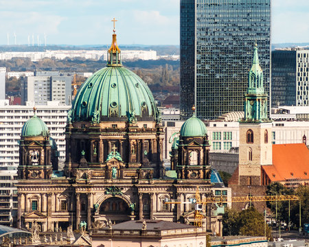 Aerial view of historic Berlin Cathedral