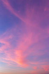 Nice sunset color on the sky