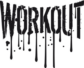 graffiti tropfen workout gym spray beast mode cool design text logo gewicht heben hanteln bodybuilder