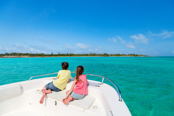Kids at boat tour
