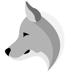 logo design of the husky logo
