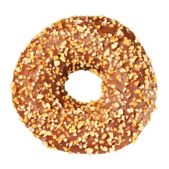 Chocolate donut isolated