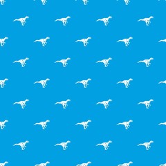 Ornithopod dinosaur pattern seamless blue